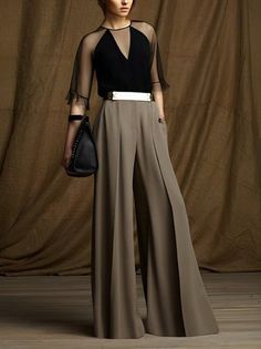 Max Azria Dress, Wide Legged Pants, Bcbg Max Azria, فستان سهرة, Max Azria, Wide Pants, Looks Style, Mode Inspiration, Pre Fall