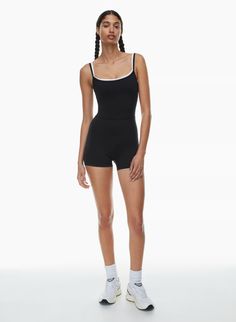 LIFE DIVINITY 3" ROMPER | Aritzia Aritzia Style Outfits, Aritzia Divinity Romper Outfit, Fitted Sporty Bodysuit With Scoop Neck, Sporty Fitted Scoop Neck Bodysuit, Sporty Fitted Bodysuit With Scoop Neck, Sporty Fitted Jumpsuits And Rompers For Summer, Sporty Fitted Jumpsuits For Summer, Fitted One-piece Summer Unitard, Sporty Fitted Summer Unitard