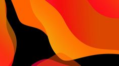 an abstract orange and red background with wavy lines on the bottom right corner, in shades of black