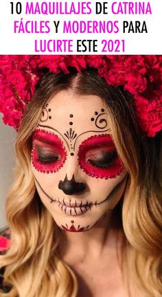 En noviembre nunca puede faltar un buen maquillaje inspirado en la tradición de Día de Muertos. Si estás planeando hacerlo para este año entonces dale un toque distinto con estos maquillajes de catrina modernos. #maquillajeparahalloween #halloween #disfraces #maquillaje2021 #maquillajedecatrina #modaybelleza #mujeresalrescate Spooky Halloween Makeup, Spooky Makeup, Mexican Halloween, Sugar Skull Face, Dead Makeup, Halloween Makeup Ideas, Halloween Makeup Pretty