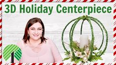 Centerpiece For Christmas, High End Decor, Poinsettia Centerpiece, Dollar Tree Candles, Centerpiece Christmas, Deco Wreaths, Tree Candle