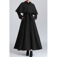 가을 패션, Fantasy Fashion, Mode Vintage, Mode Inspiration, Costume Design, Black Coat, Look Fashion, Modest Fashion, Aesthetic Clothes