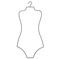 a line drawing of a woman's body on a mannequin torso, viewed from the front