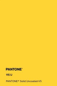 pantone's solid uncoated - v5 yellow