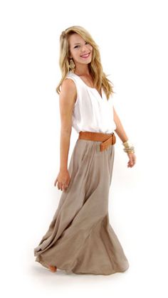 Braziliant Skirt, Taupe :: NEW ARRIVALS :: The Blue Door Boutique Breezy Flowy Maxi Skirt With Elastic Waistband, Flowy Breezy Maxi Skirt For Day Out, Breezy Maxi Skirt For Day Out, Breezy Flowy Maxi Skirt For Day Out, Breezy Skirt With Elastic Waistband, Breezy Flowy Skirt With Elastic Waistband, Chic Flowy Flared Skirt Bottoms, Flowy Maxi Skirt With Elastic Waistband For Day Out, Casual Long Skirt With Banded Waist