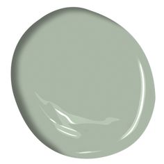 a pale green paint with white trim on the top and bottom, in an oval shape