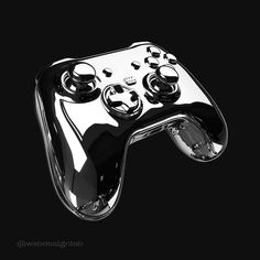 a black and white photo of a video game controller