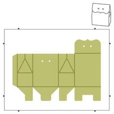 an elephant cut out from the paper