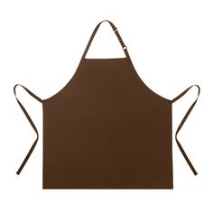 a brown apron on a white background