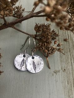 Gardener Jewelry, Flower Earrings, Mother's Day Gift, Rooted Earrings, Bridesmaid Gifts / Favors, Tree Gifts, Nature Lover Gifts Nickel Free Botanical Earrings As Gift, Nickel Free Botanical Earrings For Gifts, Handmade Silver Flower Earrings For Mother's Day, Flower Shaped Stamped Jewelry For Gifts, Handmade Nature-inspired Earrings As A Gift For Her, Botanical Style Silver Earrings For Gift, Nickel-free Botanical Style Earrings As Gift, Silver Botanical Earrings As Gift, Nickel-free Botanical Earrings As Gift