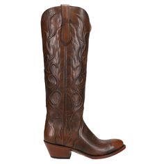 PRICES MAY VARY. Cowhide upper Pull on entry with side zip closure Tooled-inlay corded pattern Cushioned insole Leather outsole Peri Is A Tall Triad Boot. With A Traditional Western Heel, The Corded Pattern Gives The Boot A Timeless Presentation. The Hidden Inside Zipper Allows For An Easy Fit. Leather Sole. Boots Mid Calf, Dress Boots, Cushion Pattern, Dress With Boots, Low Heels, Mid Calf, Cowboy Boots, Boots, Heels