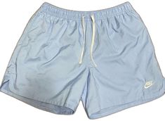 Blue Nike, Nike Blue, Nike Shorts, Men's Nike, Baby Blue, Nike Men, Blue White, Color Blue, Blue And White