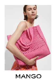 Take advantage of the best discount of the year with Black Friday, Large, Natural fiber fabric, Shopper style, Short strap, Shoulder strap, Unclosed Diy Crochet Bag, Fibre And Fabric, Crochet Shop, Natural Fibre, Crochet Tote, Crochet Skirt, Crochet Bags, Shopper Tote, Crochet Handbags