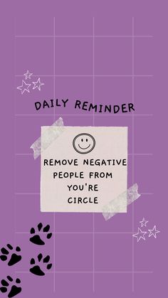 a sign that says remove negative people from you're circle