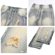 Make a statement with our Faded Distressed Zip-Ankle Jeans. These stylish denim pants feature a light wash with strategic distressing throughout, giving them an authentic worn-in look. The gradual fade from blue to off-white adds a unique touch, while the zip details at the ankles provide an edgy, customizable fit. The straight-leg silhouette offers a versatile, comfortable fit suitable for various body types. Perfect for those who love vintage-inspired streetwear with a modern twist, these jean Trendy Distressed Light Wash Pants, Faded Distressed Pants For Spring, Faded Distressed Spring Pants, Acid Wash Ripped Bottoms For Streetwear, Trendy Faded Distressed Bottoms, Ripped Light Wash Flare Jeans For Streetwear, Acid Wash Distressed Straight Leg Bottoms, High Rise Distressed Faded Pants, Faded Distressed High Rise Pants