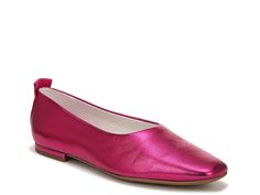 Franco Sarto Vana Ballet Flat - Free Shipping | DSW Rounded Square, Shoe Carnival, Franco Sarto Shoes, Metallic Pink, 5 Inch Heels, Sneaker Brands, Franco Sarto, Ballet Flat, Ballerinas