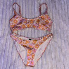 Brand New!! Only Worn Once Or Twice I Just Take Tags Off For Comfort, Top Is Size Small And Bottoms Are Xtra Small! Looking To Trade For Triangl Bikinis That Are The Same Size As This One!!! Accepting Offers Pink Underwire Swimwear With Floral Print, Pink Floral Print Underwire Swimwear, Swimsuit Inspo, Triangl Swimwear, Cute Bathing Suits, Summer Swim Suits, Cute Swimsuits, Womens Swim, Bathing Suits