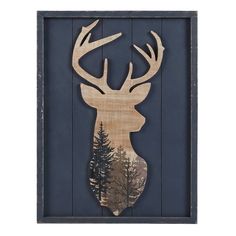 PRICES MAY VARY. 【3D WOOD CABIN DECOR】- 3D cute elk in the forest, Perfect decoration for your rustic theme home interior, vacation home, office, nursery or lodge cabin. The dimensions are 15.75 x 0.98 x 11.81 inches 【PREMIUM QUALITY MATERIAL】- Made of premium birch wood, hand-printed trees on the elk, well made and very sturdy 【NICE RUSTIC STYLE】- Simple and unique design gorgeous picture in wood, features a lightly distressed finish wooden frame giving a nice rustic country appeal 【GORGEOUS GI Deer Camp Decor, Wood Cabin Decor, Mountain House Decor, Hunting Cabin Decor, Cabin Wall Decor, Deer Painting, Bear Paintings, Lodge Cabin, Deer Wall