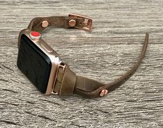 7mm Rustic Brown Genuine Leather Bracelet. Gorgeous Design Slim Leather Jewelry Tailored to Perfection. Designed And Handmade by Simeon D Jewelry Studio. This Bracelet Fits ALL Apple Watch Series. Please Measure Your Wrist Before Submitting Your Order! Not For Other Models. Apple Watch Is NOT Included. Let's be Friends! Follow my Studio on Social Media Instagram @simeondjewelry Pinterest @simeondjewelry Facebook @simeondjewelrystudio Rose Gold Watch Band For Fashion Accessory, Adjustable Gold Watch Band For Everyday Use, Adjustable Wrist Strap Watch Bands, Adjustable Cuff Watch Band For Everyday Use, Adjustable Leather Watch Band, Rose Gold Watch Bands With Bracelet Strap, Rose Gold Leather Bracelet Jewelry, Cuff Watch Band With Bracelet Strap As Gift, Adjustable Rose Gold Jewelry With Leather Strap