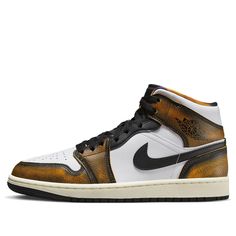 DQ8417-071 Air Jordan 1 Mid Orange, Sneakers Box, Kobe Shoes, Air Jordan 1 Mid Se, Jordan Retro 1, Nike Air Jordan 1 Mid, Air Jordan Retro, Nike Air Jordan 1, Air Jordan 1 Mid