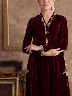 Winter Velvet Salwar Suit,pakistani Velvet Suit,embroidered Velvet Kurti Pant Set, Elegant Winter Wedding Wear, Indian Wedding Dress - Etsy UK Anarkali Style Long Sleeve Velvet Kurta, Velvet Anarkali Kurta With Long Sleeves, Bollywood Velvet Sets With Long Sleeves, Velvet Long Sleeve Salwar Kameez With Resham Embroidery, Long Sleeve Velvet Kurta With Dupatta, Velvet Long Sleeve Kurta For Party, Velvet Long Sleeve Party Kurta, Elegant Velvet Kurta For Formal Occasions, Fitted Velvet Kurta With Dabka Detailing