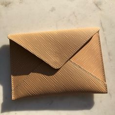 New Great For Passports Designer Beige Envelope Bag, Luxury Beige Envelope Clutch, Leather Envelope, Bags Louis Vuitton, Luxury Purses, Louis Vuitton Bags, Cream White, Louis Vuitton Bag, Envelope