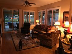 the living room is clean and ready for us to use in its new owner's home