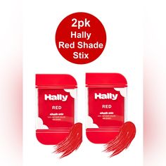 New Hally Shade Stix - 2 Pack Of Red - $18 Retail! Includes Two Packs Mess Free Temporary Hair Streaking Comes With Comb! Perfect For 4th Of July, Halloween, Cheerleading/School Spirit, Professional Sports Games Or Just For Fun!! Platinum Hair Dye, Streaks Hair, Madison Reed Hair Color, July Halloween, Henna Hair Color, Revlon Color, Semi Permanent Hair Dye, Color Conditioner, Red Valentine