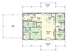 the floor plan for a two story house