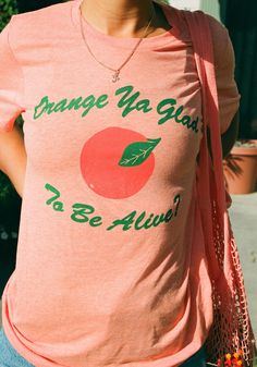 Arizona Tee, Womens Graphic Tees, Orange Bird, Mama Tee, Muscle Tee, Retro Vintage Style, 80s Retro, The Fruit, Boyfriend Fit