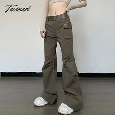 42164179599407|42164179632175|42164179664943 Y2k Style Khaki Bottoms For Spring, Spring Y2k Khaki Bottoms, Khaki High Waist Y2k Bottoms, Y2k High Waist Khaki Bottoms, Khaki Y2k High-waisted Bottoms, Y2k Khaki Bottoms With Cargo Pockets, Y2k Full Length Parachute Pants For Fall, Y2k Wide Leg Parachute Pants For Fall, Y2k Fitted Wide Leg Cargo Pants