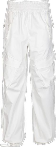 White Cargo Pants With Cargo Pockets, Baggy White Utility Cargo Pants, White Parachute Pants With Hip Pockets For Streetwear, White Baggy Utility Cargo Pants, White Parachute Pants With Multiple Pockets For Streetwear, White Utility Cargo Pants With Multiple Pockets, Utility White Cargo Pants With Multiple Pockets, White Utility Cargo Pants With Side Pockets, White Work Pants With Multiple Pockets