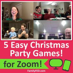 five easy christmas party games for zoom