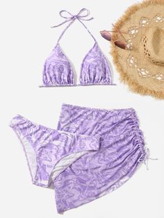 Purple Swimsuit, Violet Purple, Plus Clothing, Cute Dresses, String Bikinis