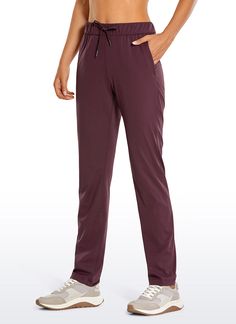 Stretch Drawstring Long Pants with Pockets 31'' Workout Time, Crz Yoga, Soft Feeling, Comfy Pants, Pants With Pockets, The Fly, Stretch Pants, Free Fabric, Pair Of Pants