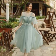 Olivia Mark - Bridesmaid Gown: Elegant and Stylish Floor-Length Dress for Bridesmaid Team Cottagecore Tea Party, Cottagecore Tea, Bridesmaid Gown Elegant, Dress For Bridesmaid, Skirt Wedding Dress, Long Sleeve Chiffon Dress, Gown Elegant, Elegant Bridesmaid Dresses, Princess Sleeves