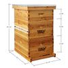 a tall wooden chest with measurements for the top and bottom drawers on each side is shown