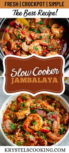 Whip up a Southern classic with our Easy Slow Cooker Jambalaya. This simple, homemade recipe is packed with authentic Cajun and Creole flavors. Jambalaya Recipe Authentic, Jumbolia Recipes, Jambalaya Recipe Slow Cooker, Slow Cooker Jambalaya Recipe, Jambalaya Recipe Crockpot, Jambalaya Recipe Instant Pot, Jambalaya Recipe Easy, Slow Cooker Jambalaya, Lemon Cookie