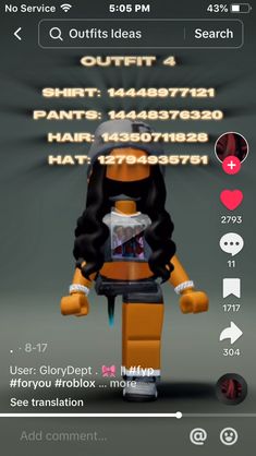 an orange and black lego character is shown on the app for people to use it