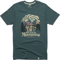 What better place to be than the mountains? The Meet Me in the Mountains tee transports you there among the trees and mushrooms. Crafted from a blend of sustainable cotton and recycled polyester, this t-shirt ensures all-day comfort and eco-friendly style. By sporting this, you’ll back the National Forest Foundation and connect with fellow nature lovers who share your passion for the great outdoors. Mountain Tee Shirt, Mountain Tee, Mens Hats, Mountain Tshirt, Mountain Shirt, Eco Friendly Fashion, Rei Co-op, National Forest, In The Mountains