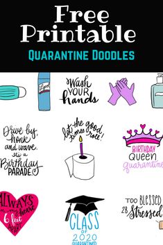 free printables for quarantie doodles