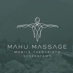 the logo for mahu massage, a mobile therapy and yoga studio in queenstown