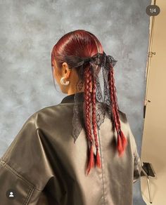 Ribbon Hairstyle, Work Hairstyles, Penteado Cabelo Curto, Hair Inspo Color, Dream Hair