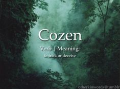 a book cover with the words coen in front of trees and fogy water