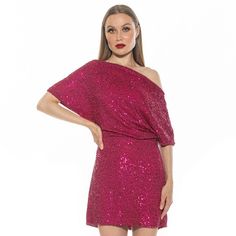 This women's ALEXIA ADMOR Suri sequin draped one shoulder mini dress is a must have piece for your wardrobe. Click on this WOMEN'S GUIDE to find the perfect fit and more! This women's ALEXIA ADMOR Suri sequin draped one shoulder mini dress is a must have piece for your wardrobe. Click on this WOMEN'S GUIDE to find the perfect fit and more! FEATURES Short sleeves Zipper closure Fully lined One-shoulder necklineFIT & SIZING 35 1/2-in. length from shoulder to hem Mini length hits at the thigh Fit i A Line Mini Dress, Alexia Admor, One Shoulder Mini Dress, Womens Clothing Sizes, Dress Clothes For Women, Fabric Care, Plus Size Outfits, Must Haves, Sequin