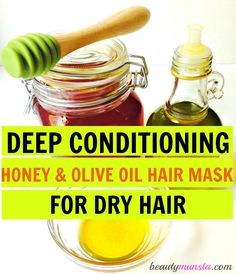 Honey Olive Oil Hair Mask, Olive Oil Hair Mask, Coconut Oil Mask, Deep Conditioning Hair Mask, Olive Oil Hair, Conditioning Hair Mask