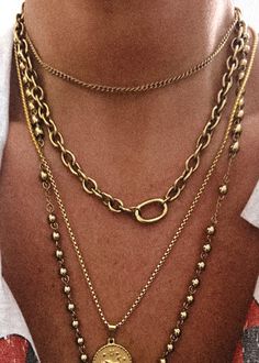 pebby forevee Necklace Gold COME BACK WATER RESISTANT NECKLACE Stack Necklaces, Bra Jewelry, We Are Over The Moon, Statement Jewelry Necklace, Chunky Gold Necklaces, Leveling Up, Stacked Necklaces, Free Bracelet, Free Earrings