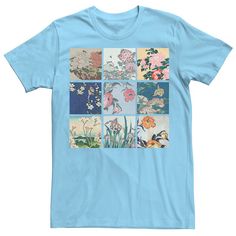 This men's floral graphic tee is the perfect pick. This men's floral graphic tee is the perfect pick. Crewneck Short sleevesFABRIC & CARE Cotton Machine wash Imported Size: 3XL. Color: Light Blue. Gender: male. Age Group: adult. Katsushika Hokusai, Floral Graphic, Color Light Blue, Floral Photo, Color Light, Fabric Care, Graphic Tee, Size Chart, Light Blue