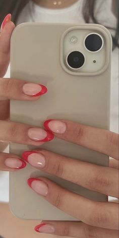 Nails Acrylic Summer French Tips, Sicily Nails, Summernails Summer Nail Ideas 2024, Simple Summer Nail Ideas 2024, Summer Nails Basic, Summer Nails French Tips, French Tip Colors, Summer Christmas Nails, Basic Summer Nails