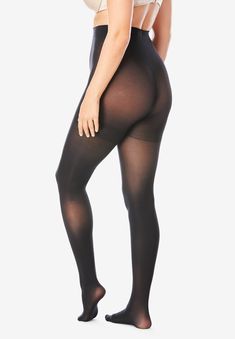 These semi-sheer tights offer just enough coverage without being opaque. Made with a wide, comfort waistband that sits above the waist.  Run-resistant Smoothing Tights, Active Tights, London Gifts, Platinum Credit Card, Dark Coffee, Sheer Tights, Woman Within, Swimsuits For All, Wide Waistband